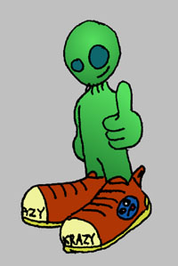 Crazy shoes, ladies and gentlemen.  Downright wacky.